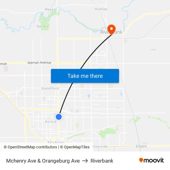 Mchenry Ave & Orangeburg Ave to Riverbank map