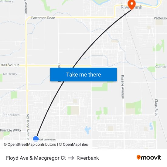 Floyd Ave & Macgregor Ct to Riverbank map