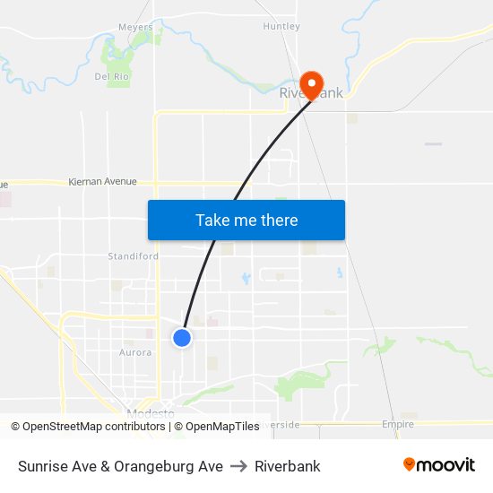 Sunrise Ave & Orangeburg Ave to Riverbank map