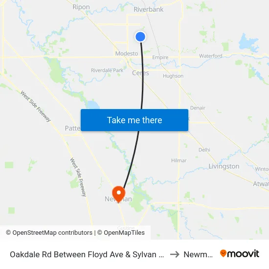 Oakdale Rd Between Floyd Ave & Sylvan Av to Newman map
