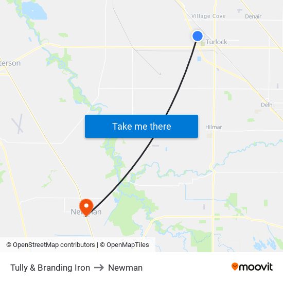 Tully & Branding Iron to Newman map