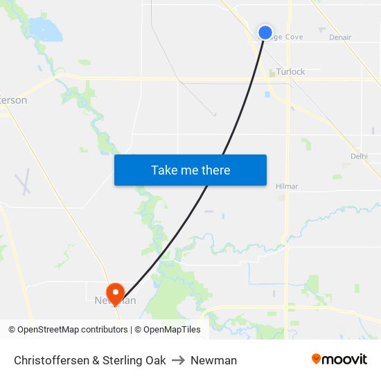 Christoffersen & Sterling Oak to Newman map