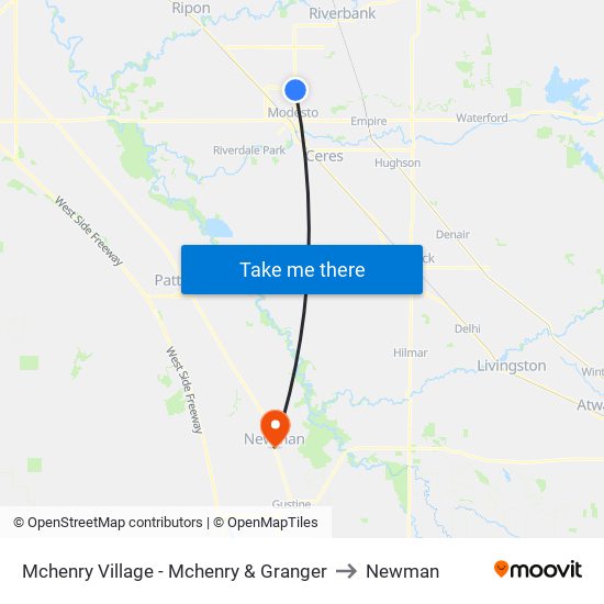 Mchenry Village - Mchenry & Granger to Newman map