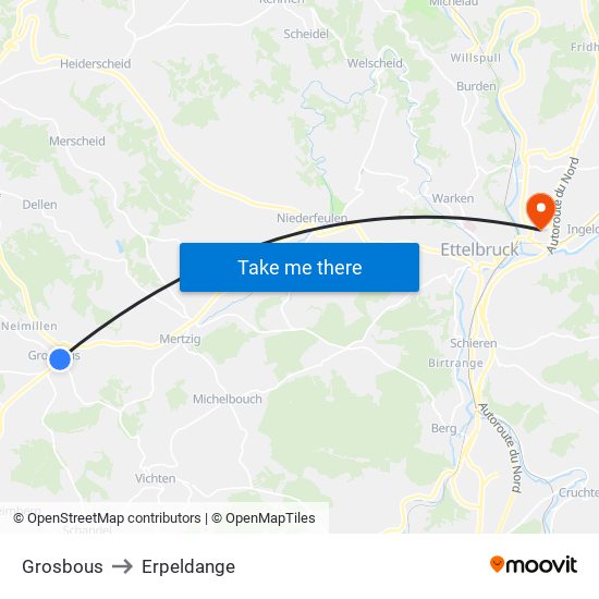 Grosbous to Grosbous map