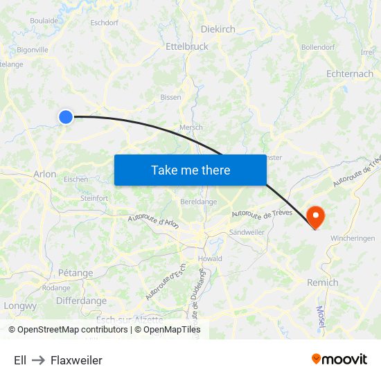 Ell to Flaxweiler map