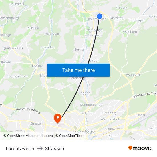 Lorentzweiler to Strassen map