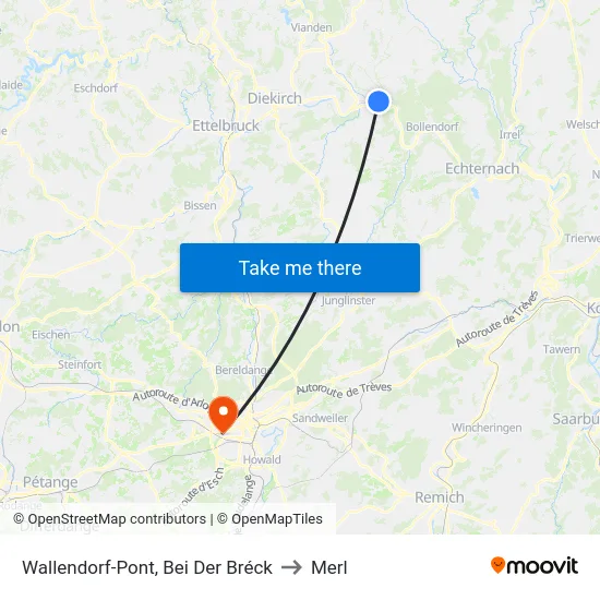 Wallendorf-Pont, Bei Der Bréck to Merl map