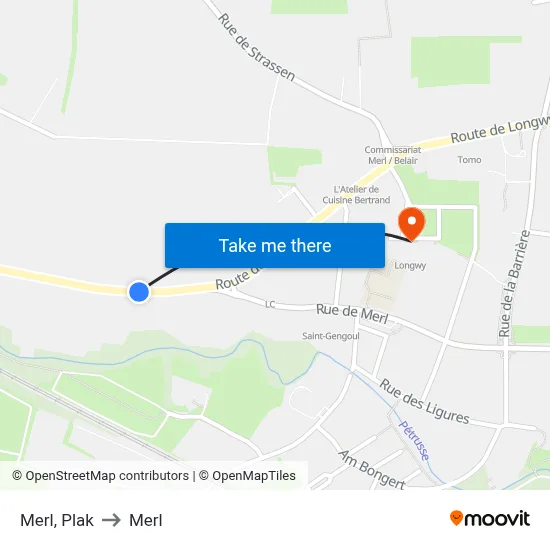 Merl, Plak to Merl map