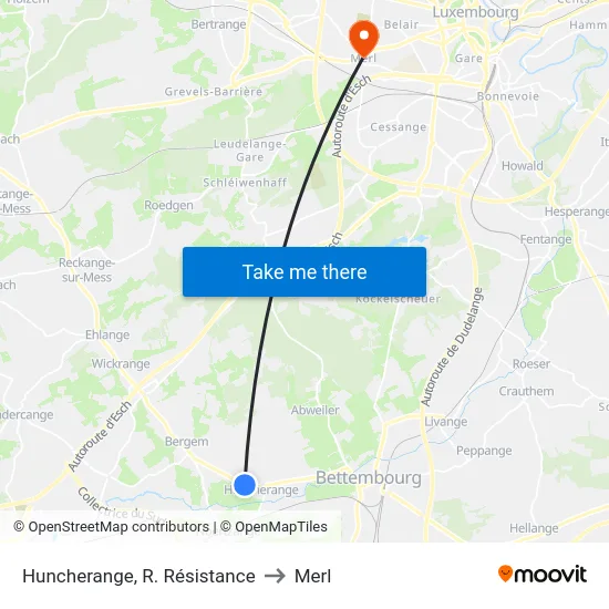 Huncherange, R. Résistance to Merl map