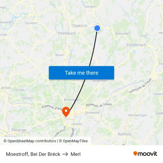 Moestroff, Bei Der Bréck to Merl map