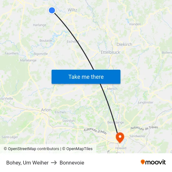 Bohey, Um Weiher to Bonnevoie map