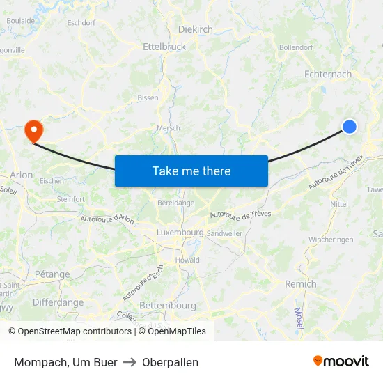 Mompach, Um Buer to Oberpallen map