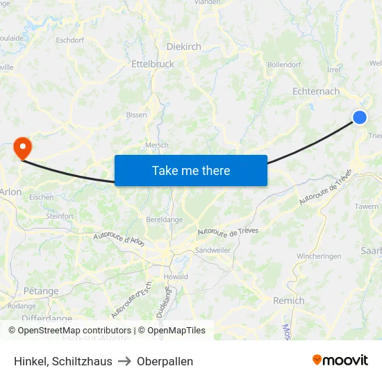 Hinkel, Schiltzhaus to Oberpallen map