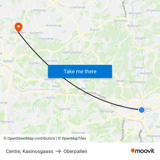 Centre, Kasinosgaass to Oberpallen map