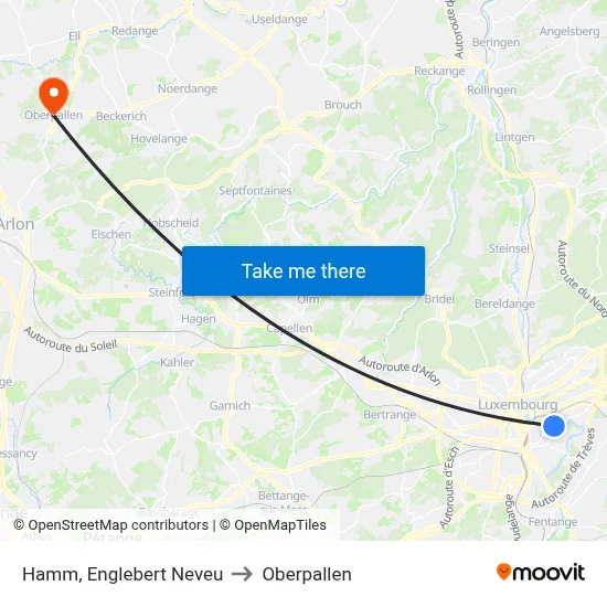 Hamm, Englebert Neveu to Oberpallen map