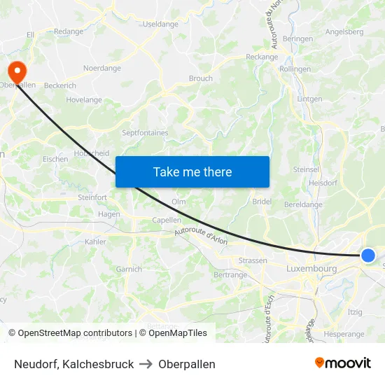 Neudorf, Kalchesbruck to Oberpallen map
