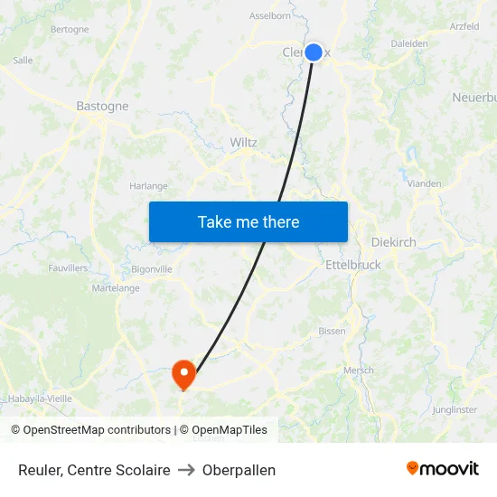 Reuler, Centre Scolaire to Oberpallen map