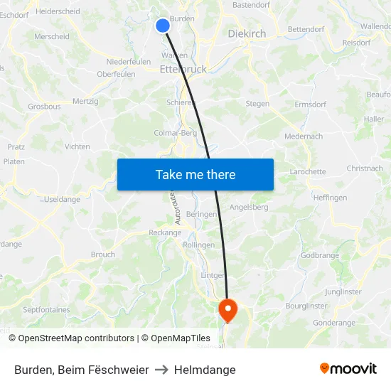 Burden, Beim Fëschweier to Helmdange map