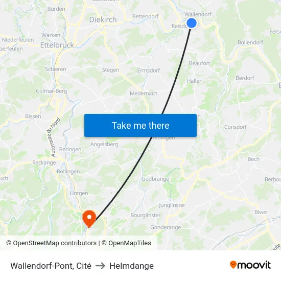 Wallendorf-Pont, Cité to Helmdange map