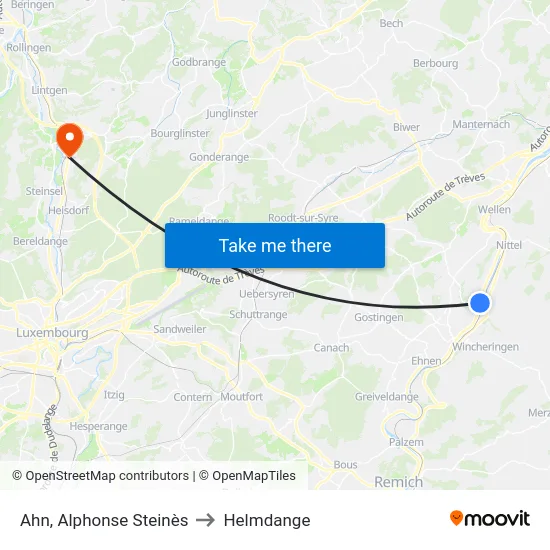 Ahn, Alphonse Steinès to Helmdange map