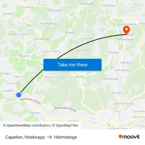 Capellen, Hireknapp to Helmdange map