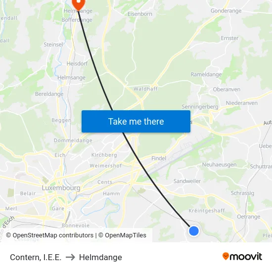 Contern, I.E.E. to Helmdange map