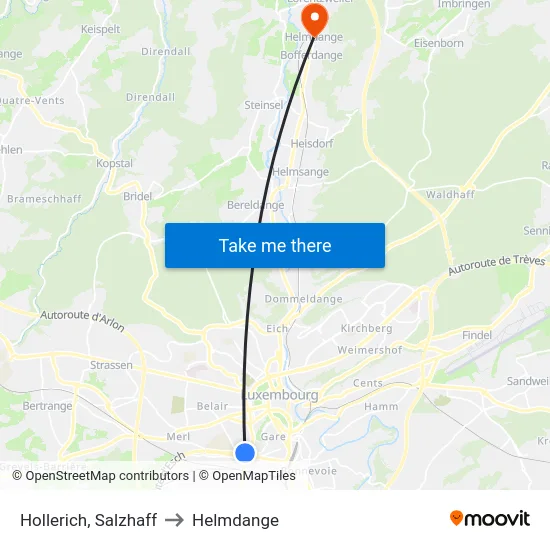 Hollerich, Salzhaff to Helmdange map