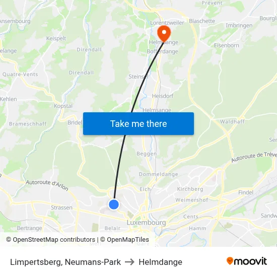 Limpertsberg, Neumans-Park to Helmdange map