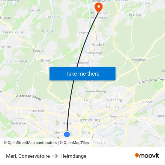 Merl, Conservatoire to Helmdange map