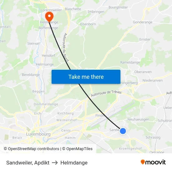 Sandweiler, Apdikt to Helmdange map