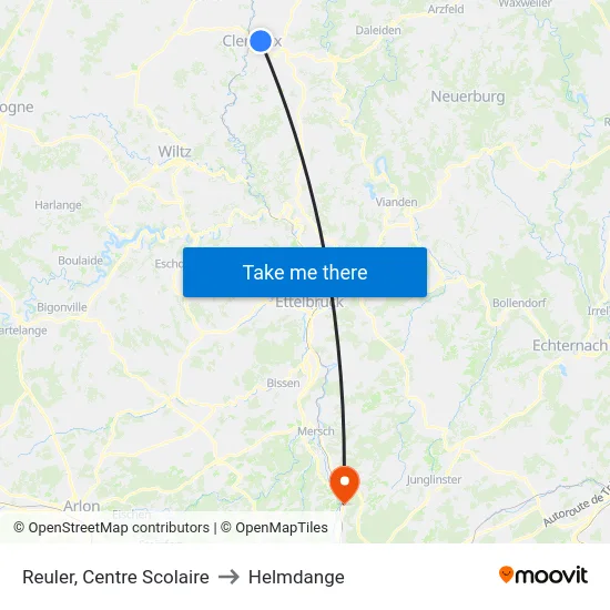 Reuler, Centre Scolaire to Helmdange map