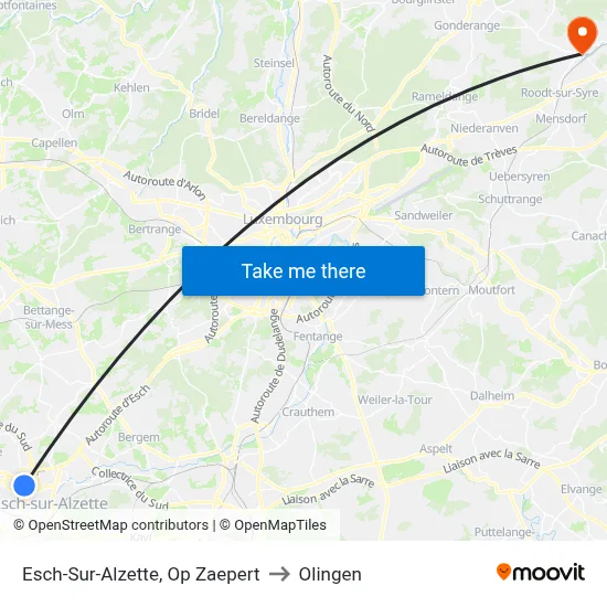 Esch-Sur-Alzette, Op Zaepert to Olingen map