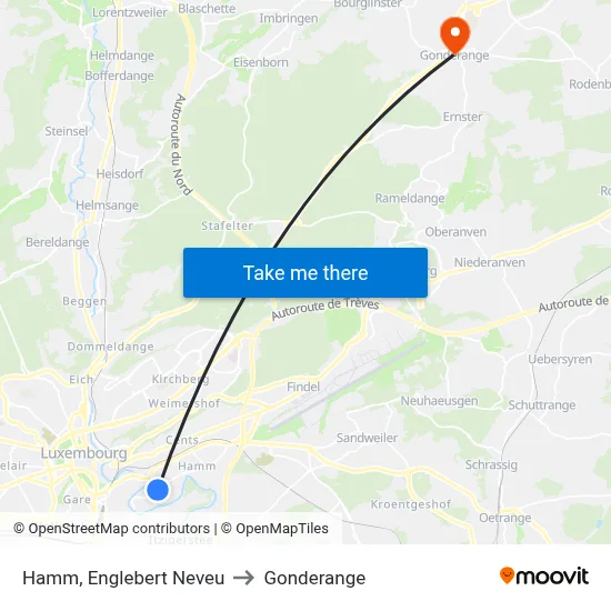 Hamm, Englebert Neveu to Gonderange map