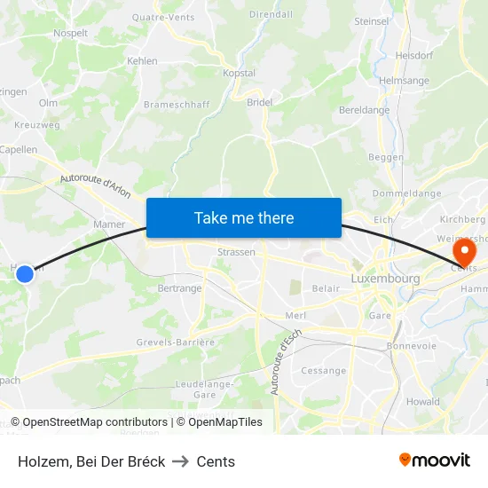 Holzem, Bei Der Bréck to Cents map