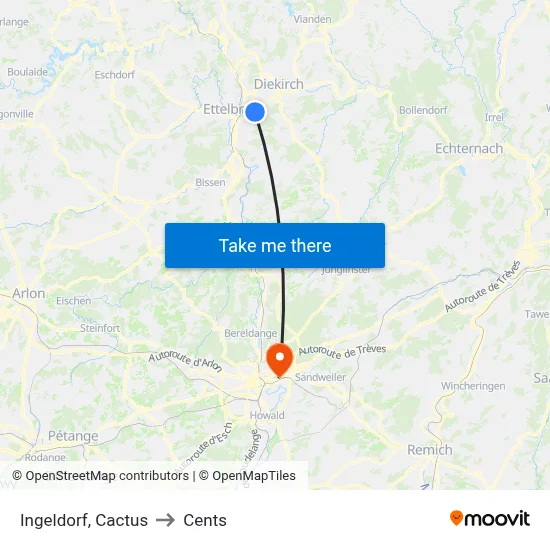 Ingeldorf, Cactus to Cents map