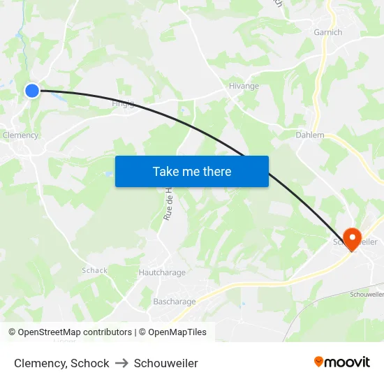 Clemency, Schock to Schouweiler map