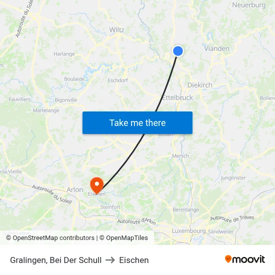 Gralingen, Bei Der Schull to Eischen map