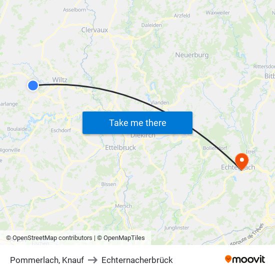 Pommerlach, Knauf to Echternacherbrück map