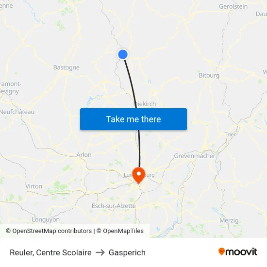Reuler, Centre Scolaire to Gasperich map