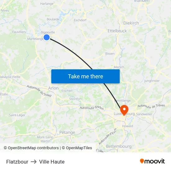 Flatzbour to Ville Haute map
