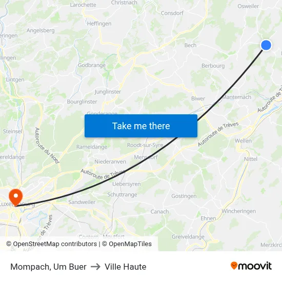 Mompach, Um Buer to Ville Haute map