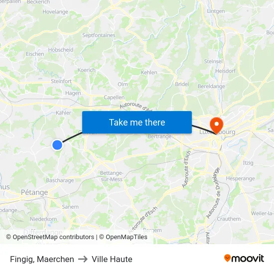 Fingig, Maerchen to Ville Haute map