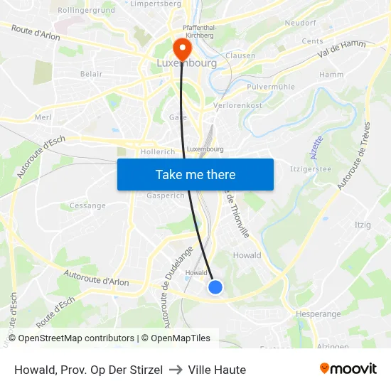 Howald, Prov. Op Der Stirzel to Ville Haute map