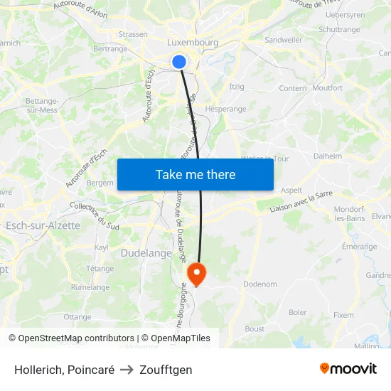 Hollerich, Poincaré to Zoufftgen map