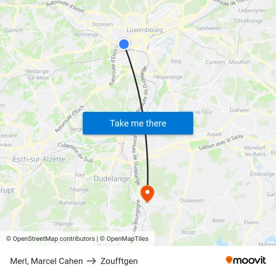 Merl, Marcel Cahen to Zoufftgen map