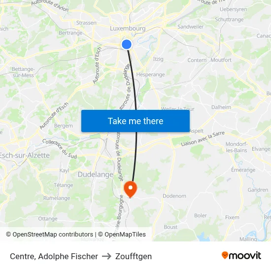 Centre, Adolphe Fischer to Zoufftgen map