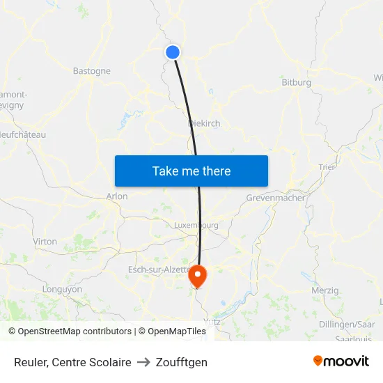 Reuler, Centre Scolaire to Zoufftgen map