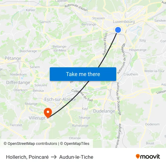 Hollerich, Poincaré to Audun-le-Tiche map