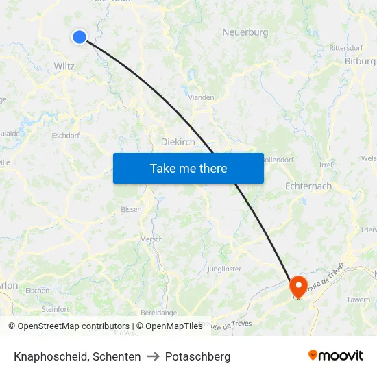 Knaphoscheid, Schenten to Potaschberg map