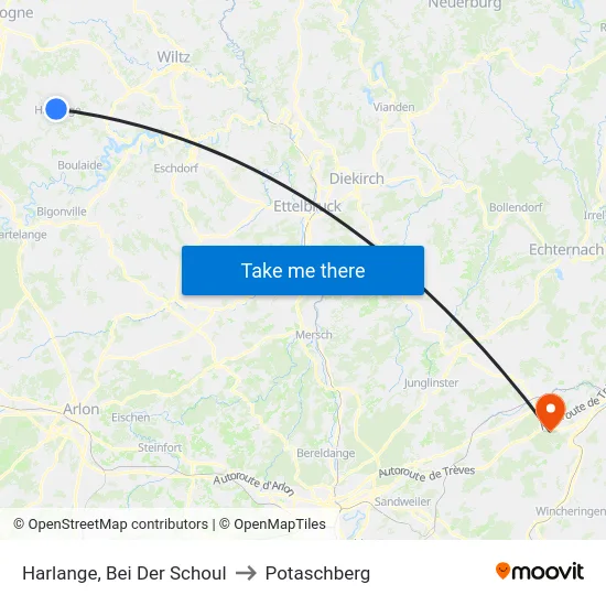 Harlange, Bei Der Schoul to Potaschberg map